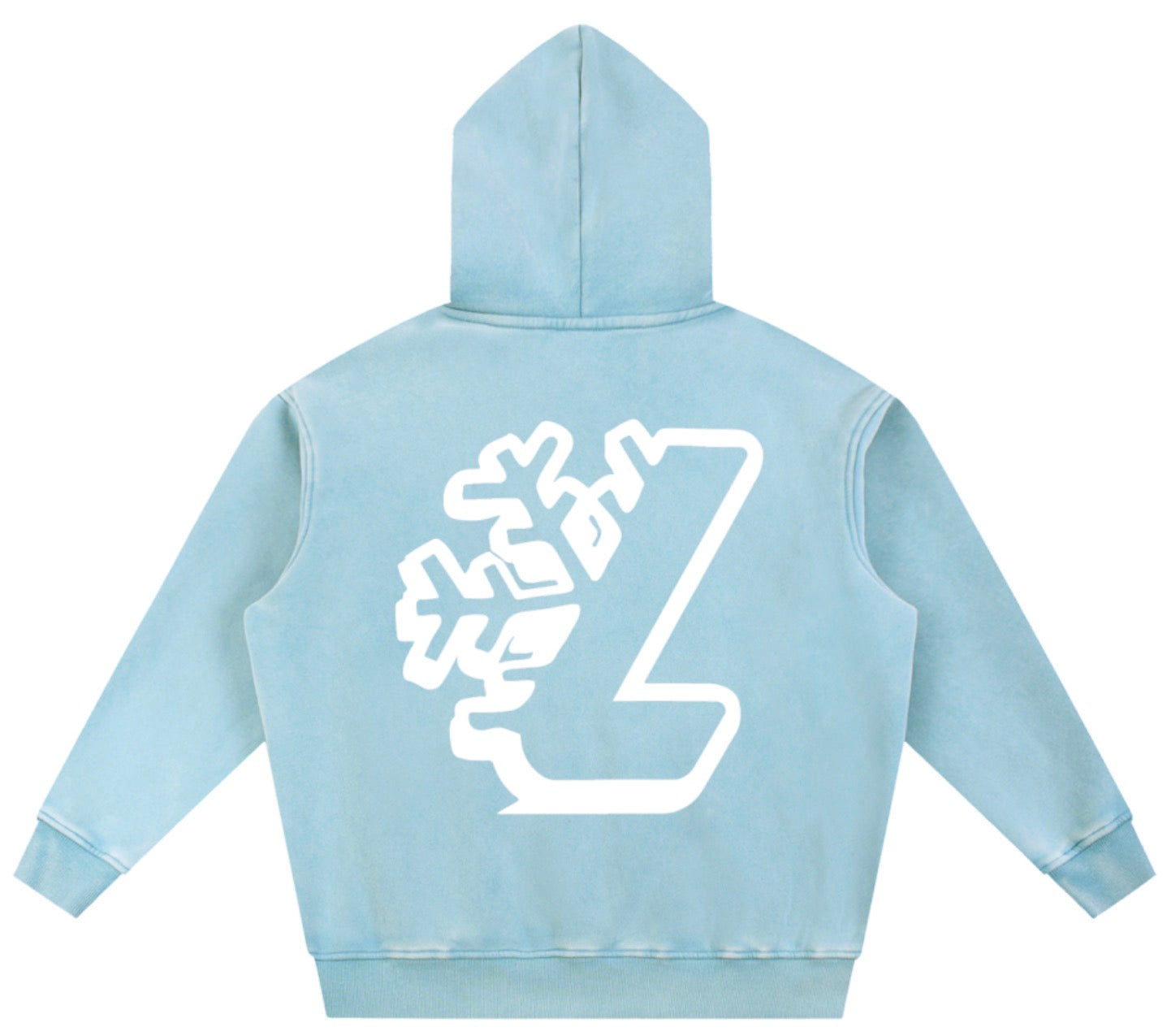 Ice Blue Ground Zero Hoodie