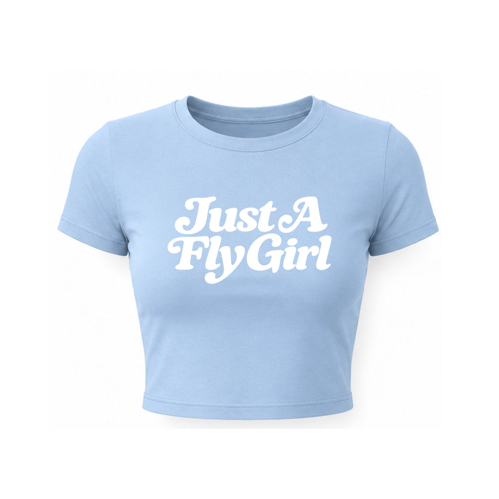 Frost Blue  Fly Girl Cropped Tee