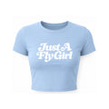 Frost Blue  Fly Girl Cropped Tee