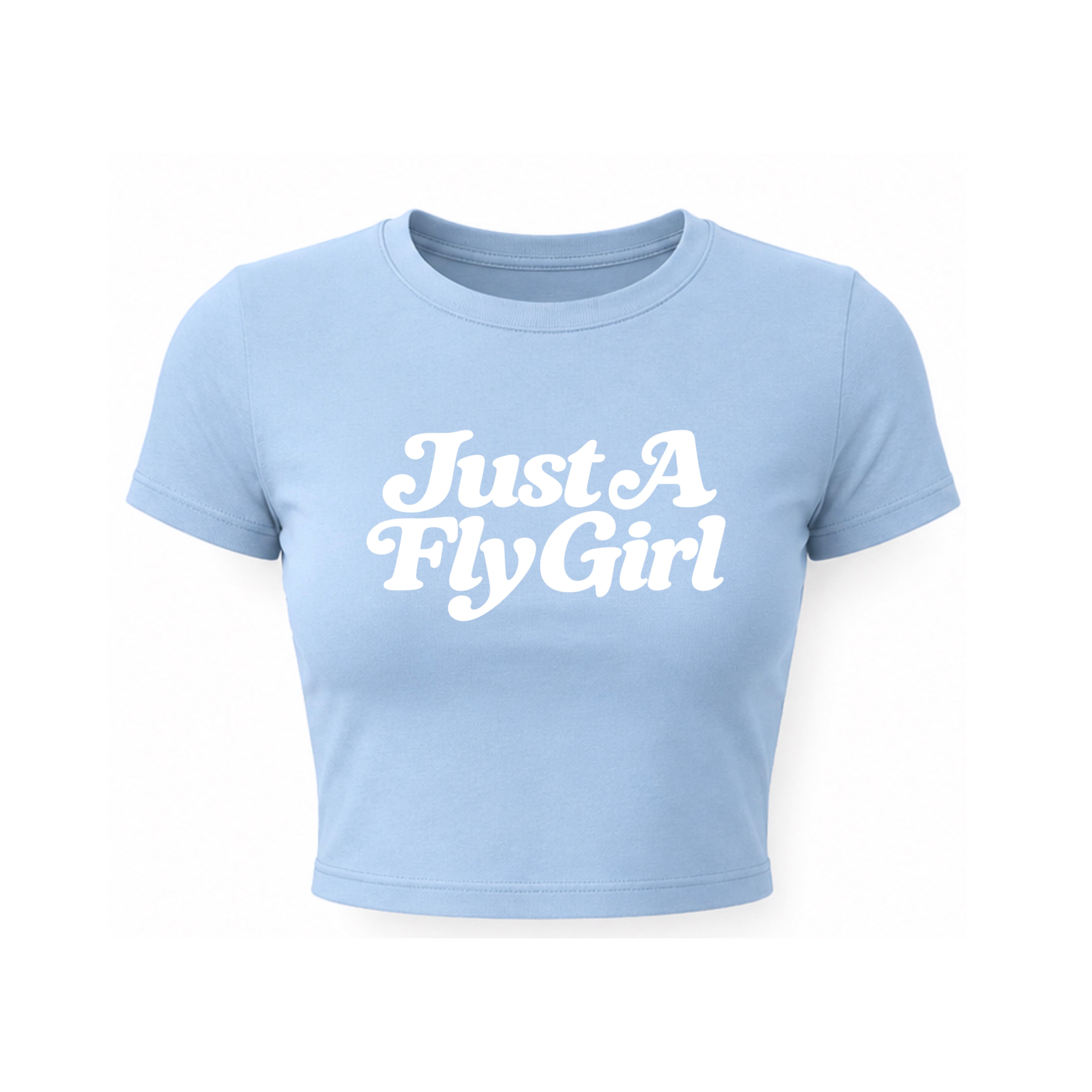 Frost Blue  Fly Girl Cropped Tee