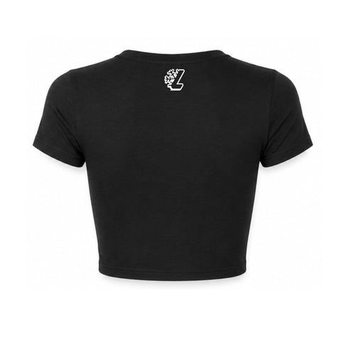 Black Fly Girl Cropped Tee
