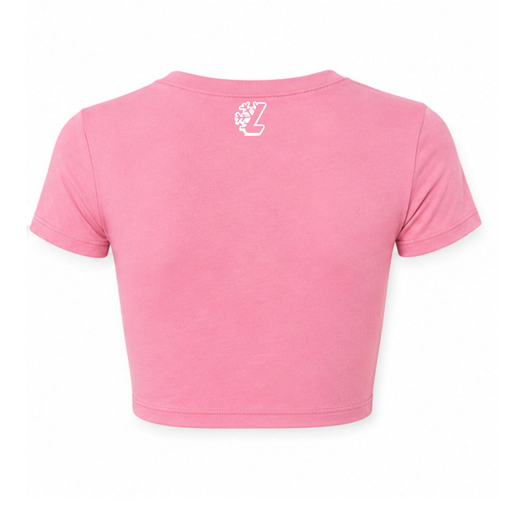 Pink  Fly Girl Cropped Tee
