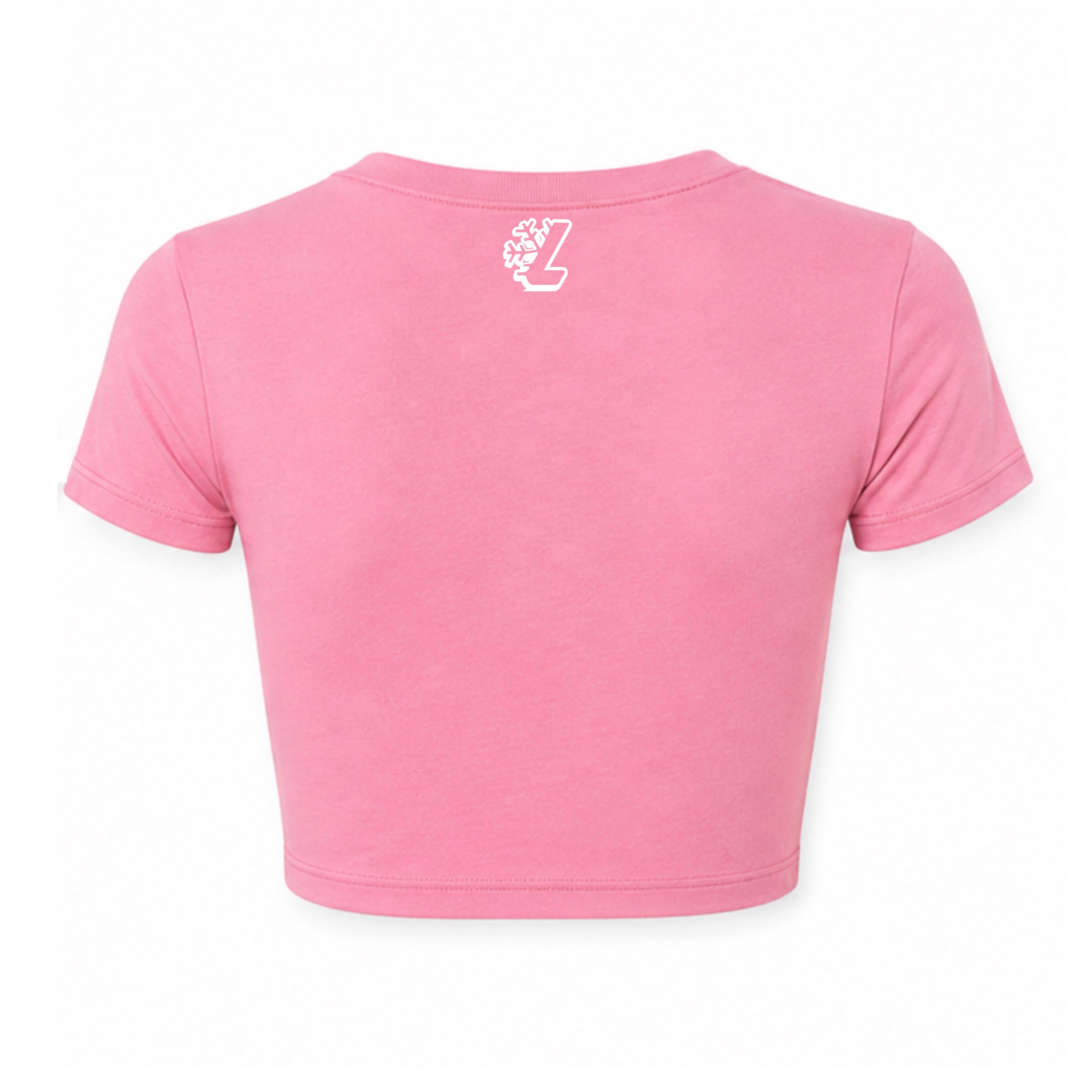 Pink  Fly Girl Cropped Tee
